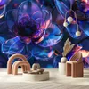 Vlies fototapete Marineblaue Glasblumen - 3D-Tiefe 100x70 Produktbild-Vorschau 2