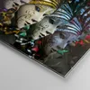 Bilder auf glas - Abstrakt Maske Feder Festival - 70x50cm - Produktbild-Vorschau 5