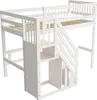 OKWISH Lit Superposé 90x200 Enfant avec Escalier Sécurisé Voir les images du produit 4