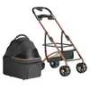 Hundewagen klappbar Transporttasche Hundebuggy bis 15kg Produktbild-Vorschau 2