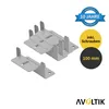 4er Set Alu Z-Winkel Befestigungswinkel silber PV Produktbild-Vorschau 2