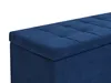 BELIANI Taburet modrý 100 x 42 x 40 cm polyesterový Náhled obrázku produktu 8