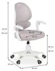 Schreibtischstuhl ISLA mit Fußstütze, Grau – ergonomischer Produktbild-Vorschau 7