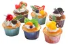 6Pcs Artificial Fake Cupcake Simulation Decorative Cupcake Voir les images du produit 6