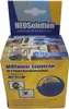 A product box for a HEOSwater Connector, showing a woman using a hose and the product itself. Voir les images du produit