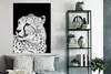 MuchoWow® Poster Leopard - Weiß - Schwarz 90x120 cm - Produktbild-Vorschau 5