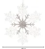 Weihnachtsdeko Schneeflocke Transparent & Silberfarben Ø 21 Produktbild-Vorschau 4