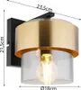 Globo Lighting|Wandleuchte Metall schwarz matt, 1x E27 Produktbild-Vorschau 4