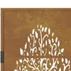 A close-up of a decorative gate with a tree design. Produktbild-Vorschau