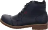 Side view of a blue leather boot. Produktbild-Vorschau