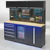 Werkstatteinrichtung PREMIUM Eichenplatte mit Kühlschrank – Produktbild-Vorschau 2