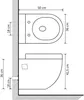 vidaXL Wand-WC Keramik Schwarz Produktbild-Vorschau 8