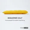 HOMESCAPES Set de 4 coussins de chaise 40x40 cm jaune - Voir les images du produit 4