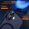 Close-up of a dark blue phone case, highlighting camera and screen protection. Anteprima dell’immagine prodotto