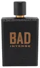 Diesel Bad Intense Eau de Parfum in schwarzem, strukturiertem Flakon mit goldener Schrift und markanter, geriffelter Kappe Anteprima dell’immagine prodotto