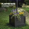 Outsunny Solarleuchte Gartenlicht 3-köpfige Lampe mit Produktbild-Vorschau 5