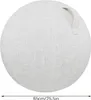A light gray, round yoga ball cover with a handle. Produktbild-Vorschau