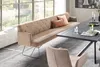 KAWOLA Esszimmerbank CHARME Cord taupe 186cm Produktbild-Vorschau 1