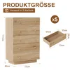 Komoda INONEFT s 5 zásuvkami, komoda jako úložný prostor, Náhled obrázku produktu 4