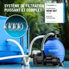 MONZANA® Pompe filtre à sable 9,6 m³ auto-amorçante pour Voir les images du produit 3