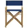 vidaXL Chaises de régie pliantes 2 pcs. Bleu Bambou et Voir les images du produit 2