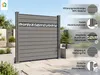 WPC-Sichtschutzzaun Valla Alu Nachbildung - 1x Element + 2 Produktbild-Vorschau 1