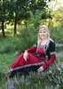 Mittelalterkleid Eleanor, rot/schwarz : L Größe: L Produktbild-Vorschau 4