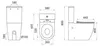 Lavita | Stand WC - Kompakt WC Nautilius - Weiß - 60,5 X 38 Produktbild-Vorschau 2