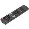 A black remote control is shown against a white background. Voir les images du produit