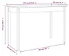 vidaXL Esstisch Wachsbraun 110x55x75 cm Massivholz Kiefer Produktbild-Vorschau 7
