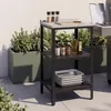 Outdoor Standregal ’Bolognano’ 92x50x50 cm Schwarz/Silber Produktbild-Vorschau 5