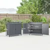 Outsunny Armoire de rangement de jardin sur pied, table de Voir les images du produit 5