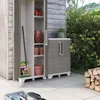 Armoire basse en résine cadenassable à 2 portes Linear Wood Voir les images du produit 4