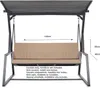 Gartenkissen Set für Gartenschaukel – beige – Sitzkissen Produktbild-Vorschau 2