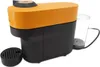 A modern coffee machine with an orange top and black base, shown with a clear water carafe and a drip tray. Produktbild-Vorschau