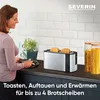 Severin AT 2590, 2 Scheibe(n), Schwarz, Silber, Edelstahl, Produktbild-Vorschau 7