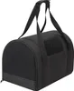 A black pet carrier bag is shown against a white background. Náhled obrázku produktu