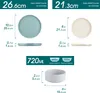 VANCASSO Série VENUS Service de table en faïence, 12 pièces Voir les images du produit 2