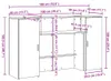 vidaXL Recepční pult betonový šedý 180x50x103,5 cm materiál Náhled obrázku produktu 8