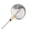 A close-up view of the back of a thermometer probe with a metal casing and a brass adjustment knob. Produktbild-Vorschau