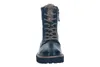 A black lace-up boot with a thick sole and fur lining. Produktbild-Vorschau