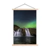 MuchoWow® Textilposter Nordlicht - Wasserfall - Island - Produktbild-Vorschau 1