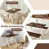 COSTWAY Eettafel met X-vormige houten poten, accenttafel, Productafbeelding-voorbeeld 6