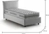 Einzelbett Dbut, Containerbett mit Stoffbespannung, 100%  Produktbild-Vorschau 3