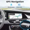 Inside a car, showing a GPS navigation system on the car's display, with icons and text above it. Anteprima dell’immagine prodotto