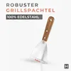 Grillspachtel Edelstahl mit Holzgriff – Premium Grill Produktbild-Vorschau 2