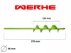 WERHE Trapano per terreno 46x370 mm Anteprima dell’immagine prodotto 2