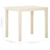 vidaXL Gartentisch Weiß 79x65x72 cm Kunststoff -  Produktbild-Vorschau 9