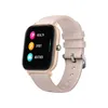 A smartwatch with a pink band and gold casing is shown against a white background. Náhled obrázku produktu