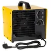 A yellow and black electric heater with a black cord and plug. Náhled obrázku produktu